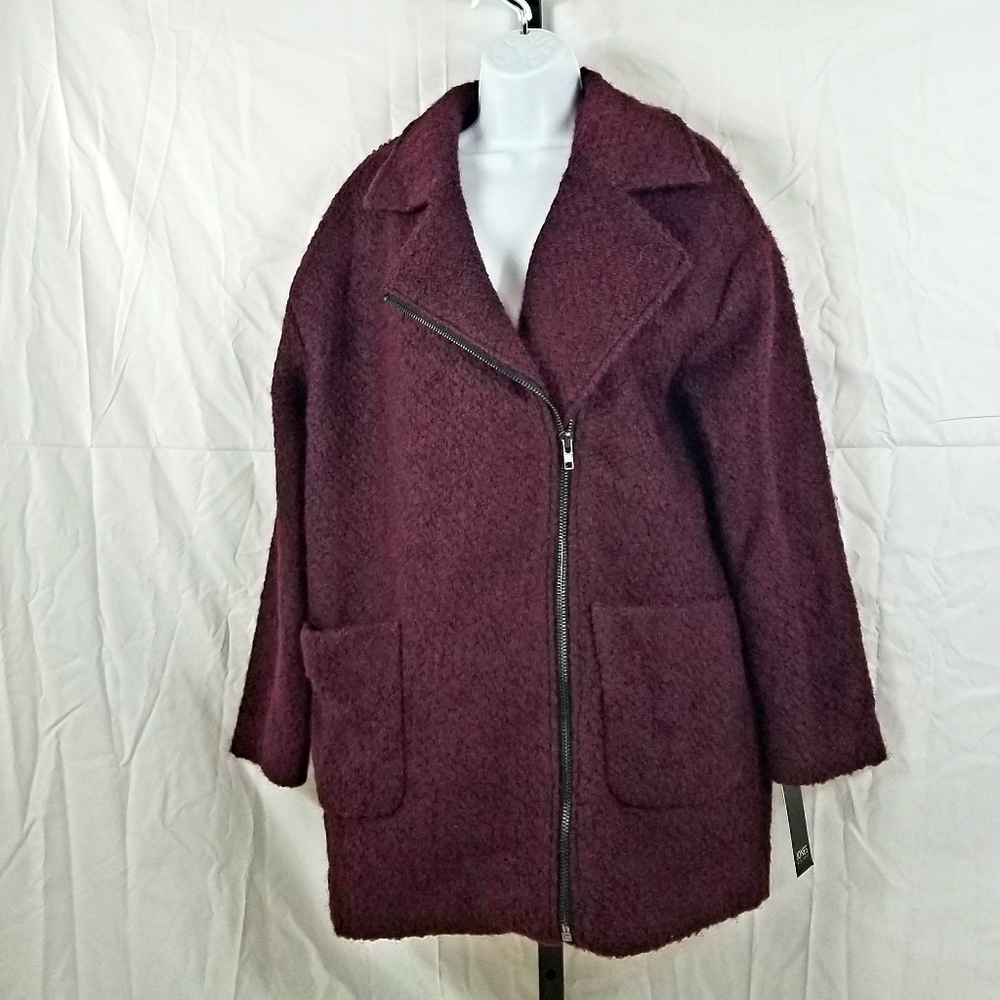 Jones New York Burgundy Women's Wool Jacket NWT